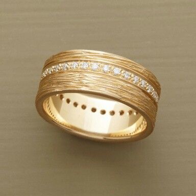 Anello in oro e zirconi d'epoca