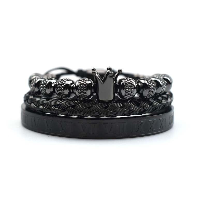 Bracciale da uomo Corona Imperiale Stile Romano - Magnus