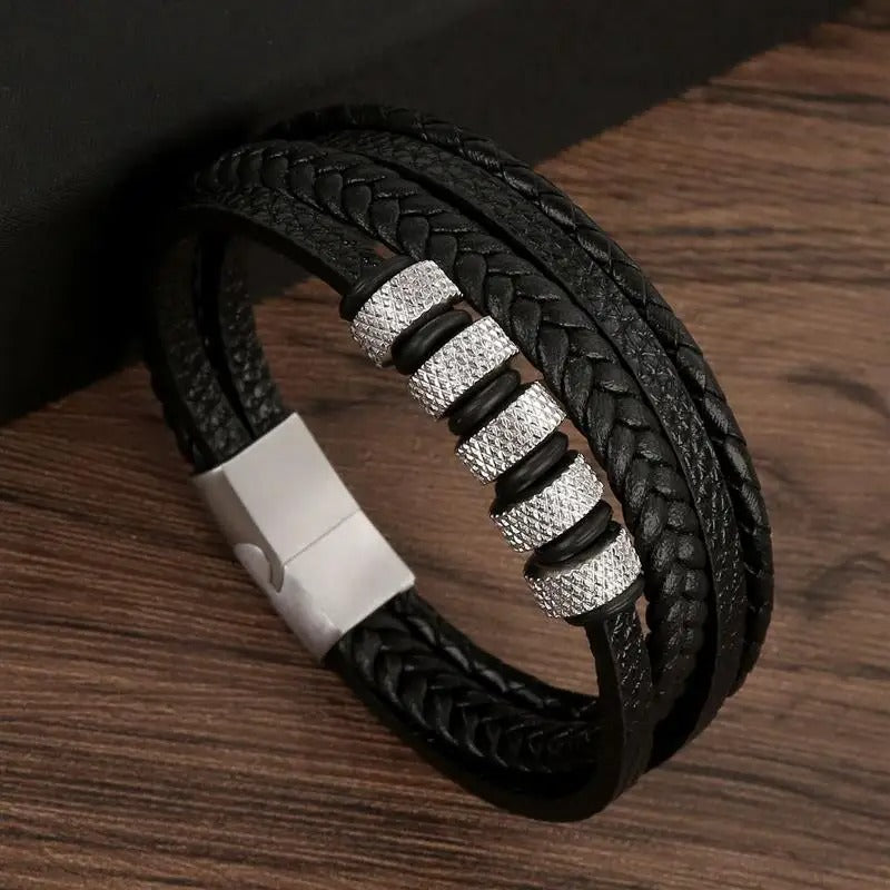 Regal Vintage - Bracciale di lusso in pelle