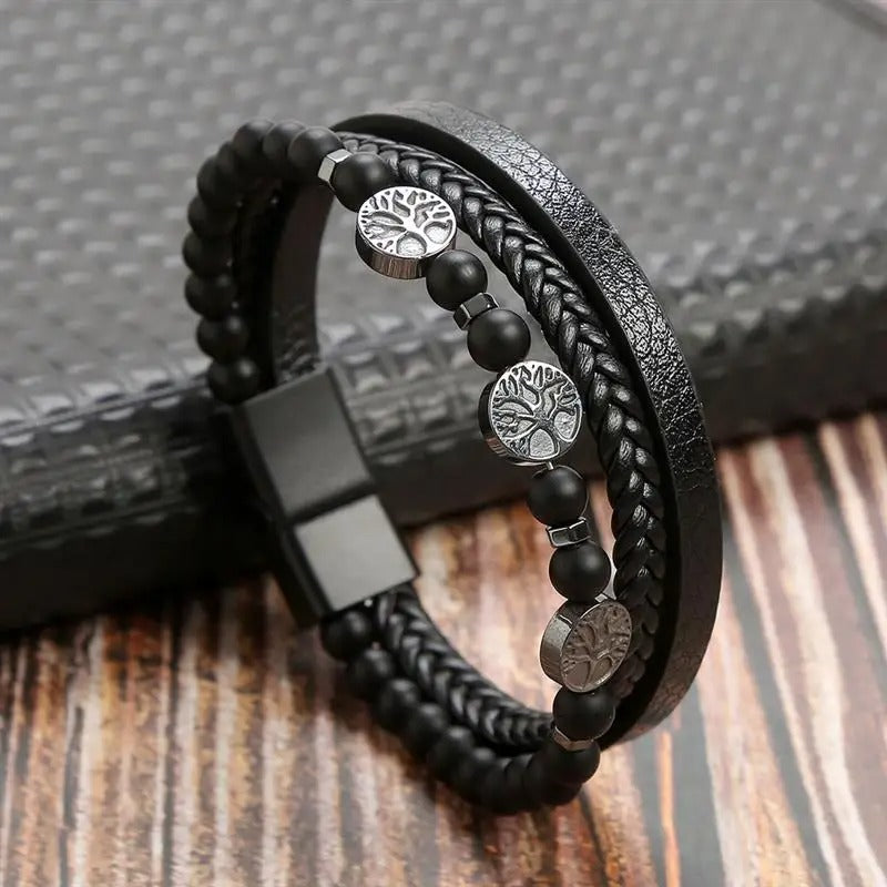 Elysian Vintage - Bracciale di lusso in pelle