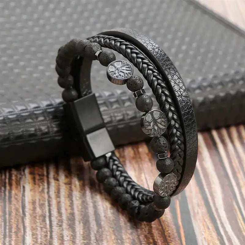 Elysian Vintage - Bracciale di lusso in pelle