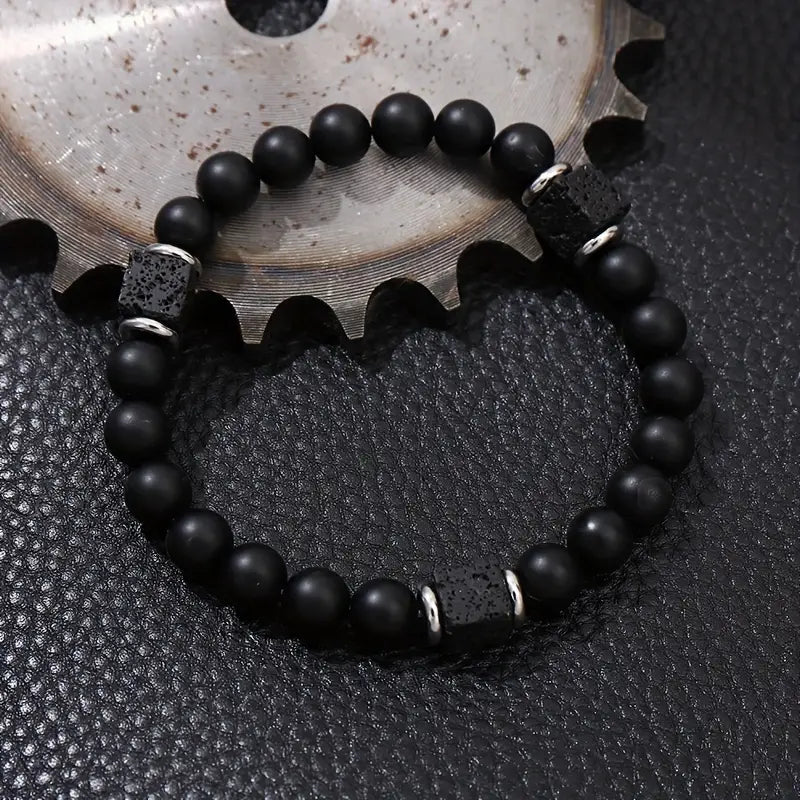 Bracciale in onice opaco