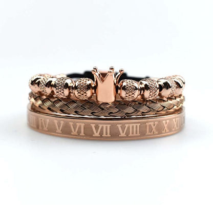 Bracciale da uomo Corona Imperiale Stile Romano - Magnus