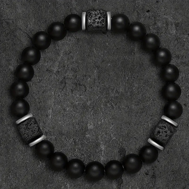 Bracciale in onice opaco