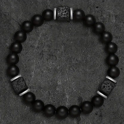 Bracciale in onice opaco