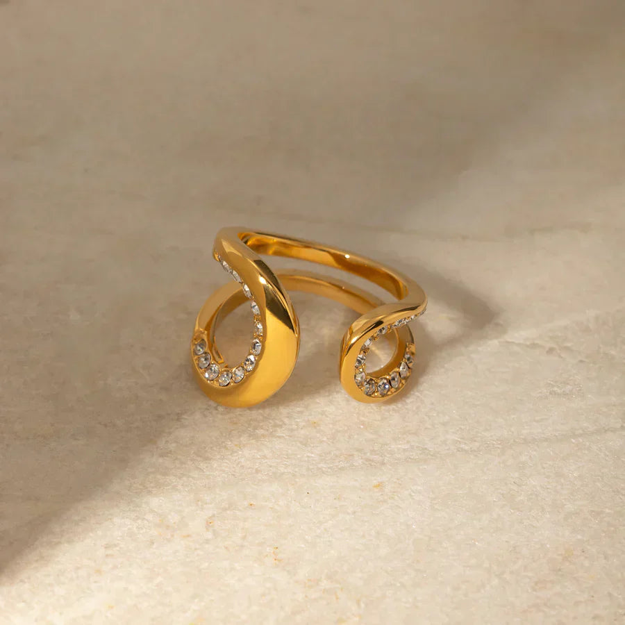 Diamante Gocce Anello - Zoe