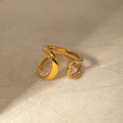 Diamante Gocce Anello - Zoe