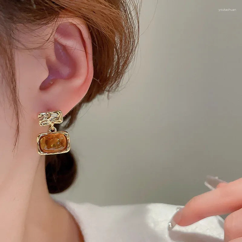 Orecchini a goccia con cornice fusa - Mireya