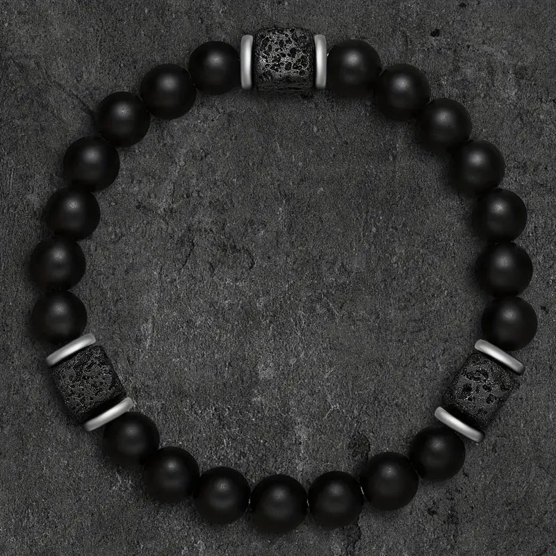 Bracciale in onice opaco