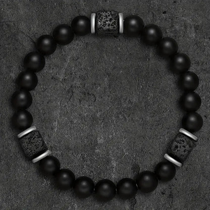 Bracciale in onice opaco