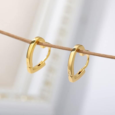 Orecchini a cerchio Cuore - Claudia