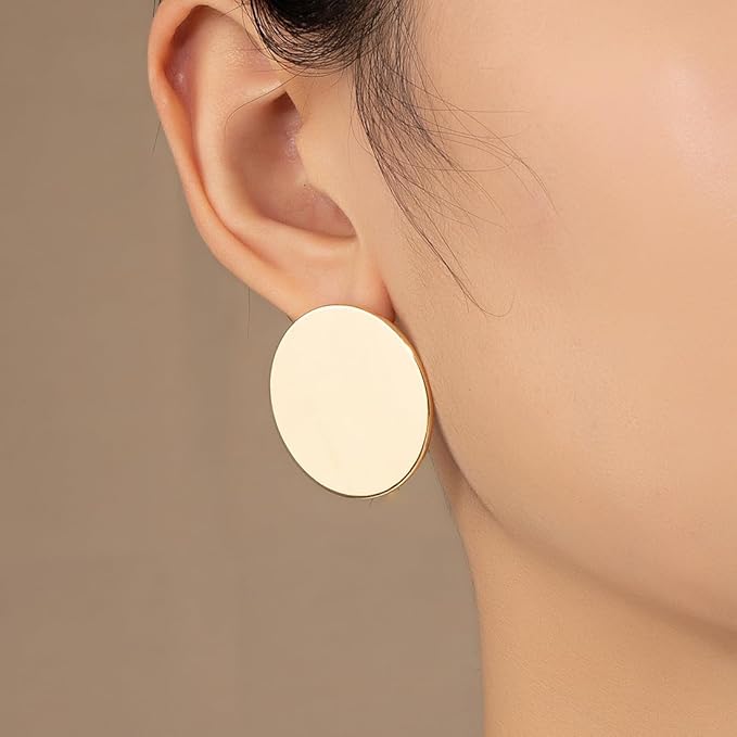 Orecchini con dischi di luna - Zahra