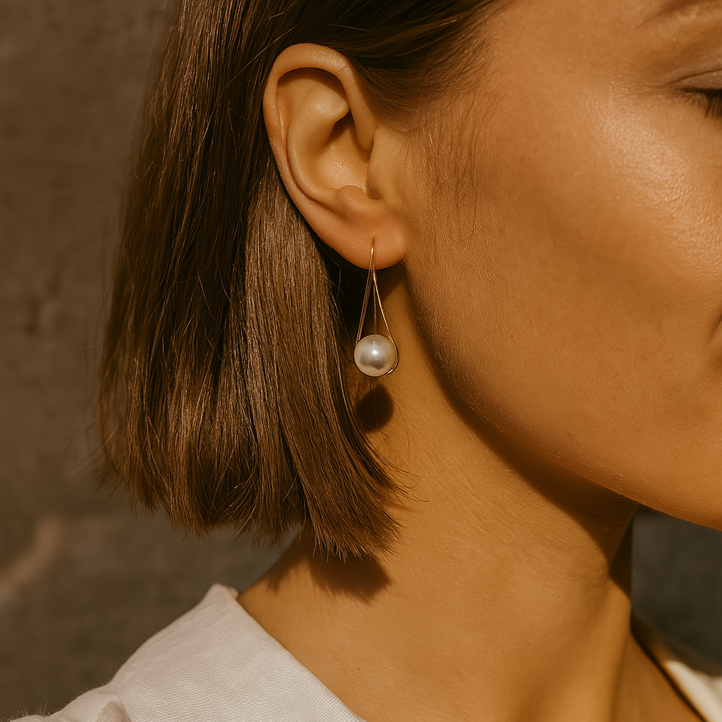 Eleganti orecchini di perle da donna - Celina