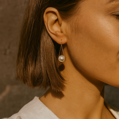 Eleganti orecchini di perle da donna - Celina