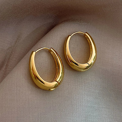 Orecchini a cerchio Bolt - Giada