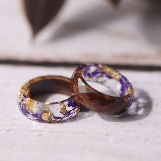 Anello floreale in legno Melinda Melina