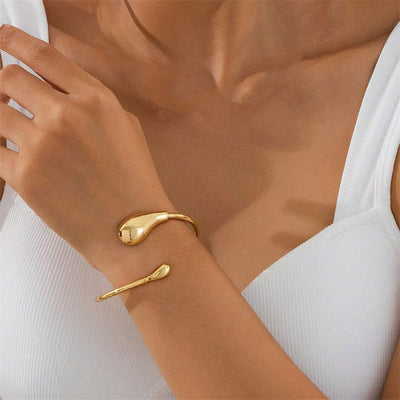 Bracciale minimalista da donna con goccia scintillante - Lunaria