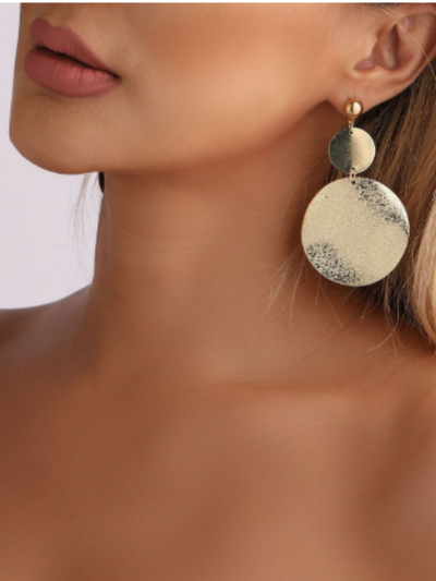 Orecchini da donna con dischi pendenti - Alessandra