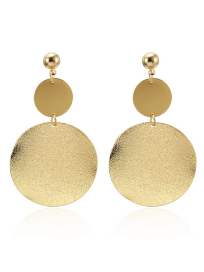 Orecchini da donna con dischi pendenti - Alessandra