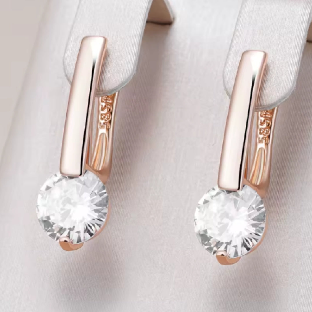 Eleganti orecchini di cristallo bianco - Paloma