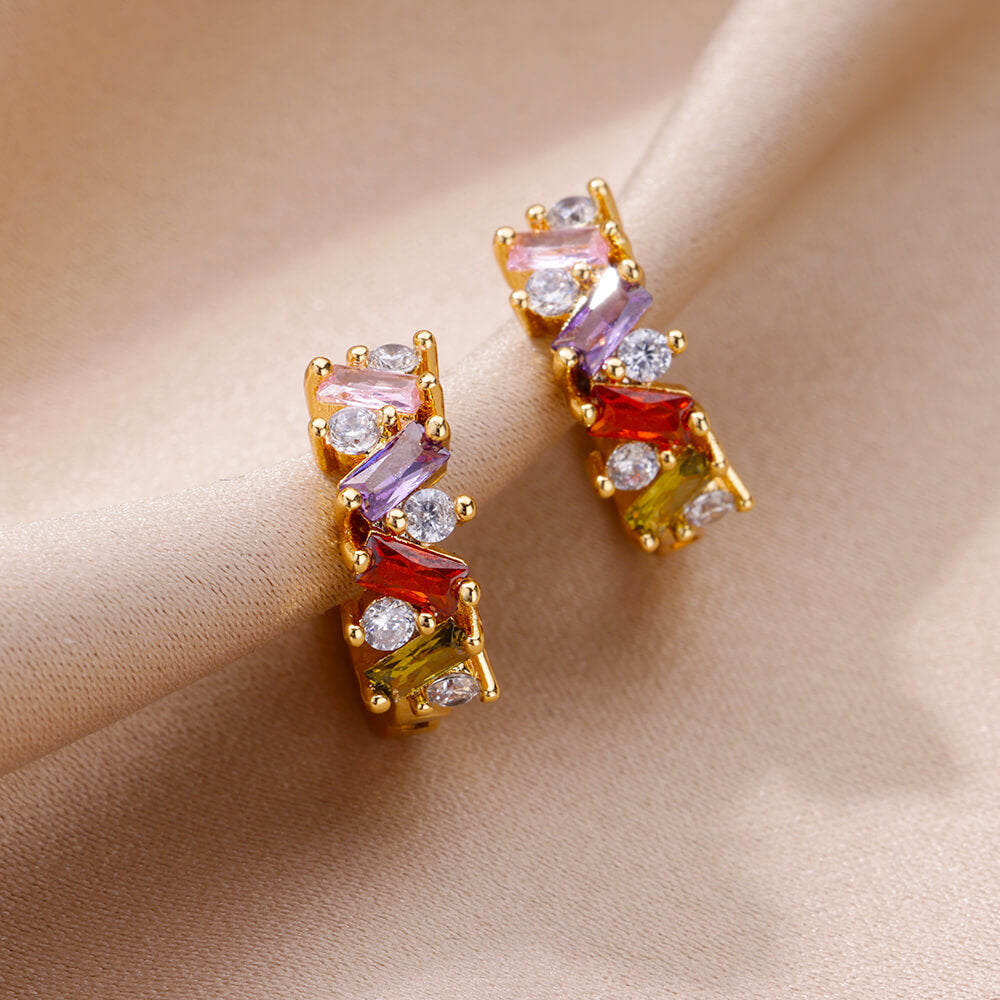 Orecchini Arcobaleno Scintillanti - Alessia
