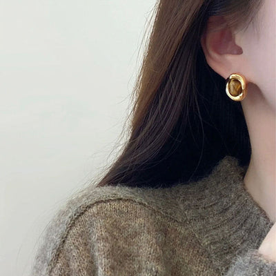 Orecchini a goccia dorati - Noura