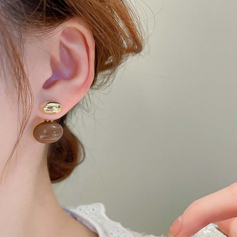 Orecchini a goccia di cioccolato - Naomi