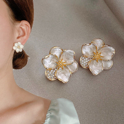 Orecchini Fiori bianchi - Nicole