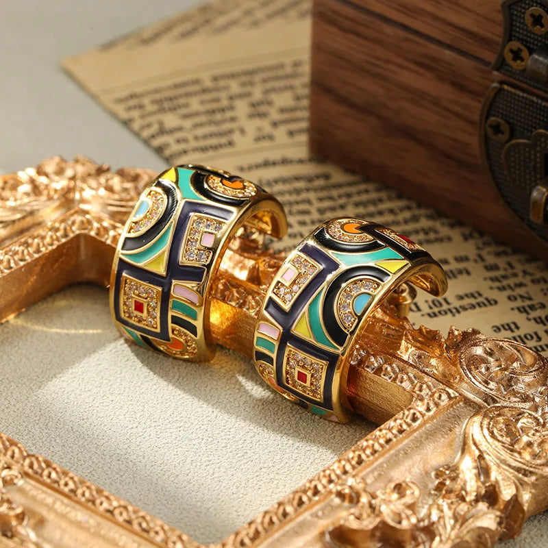 Orecchini a cerchio Art Déco - Aphra