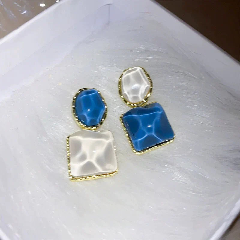 Orecchini a goccia di arte geometrica - Cassia