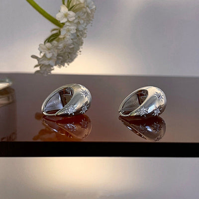 Orecchini a cerchio con cupola stellata - Iolanda