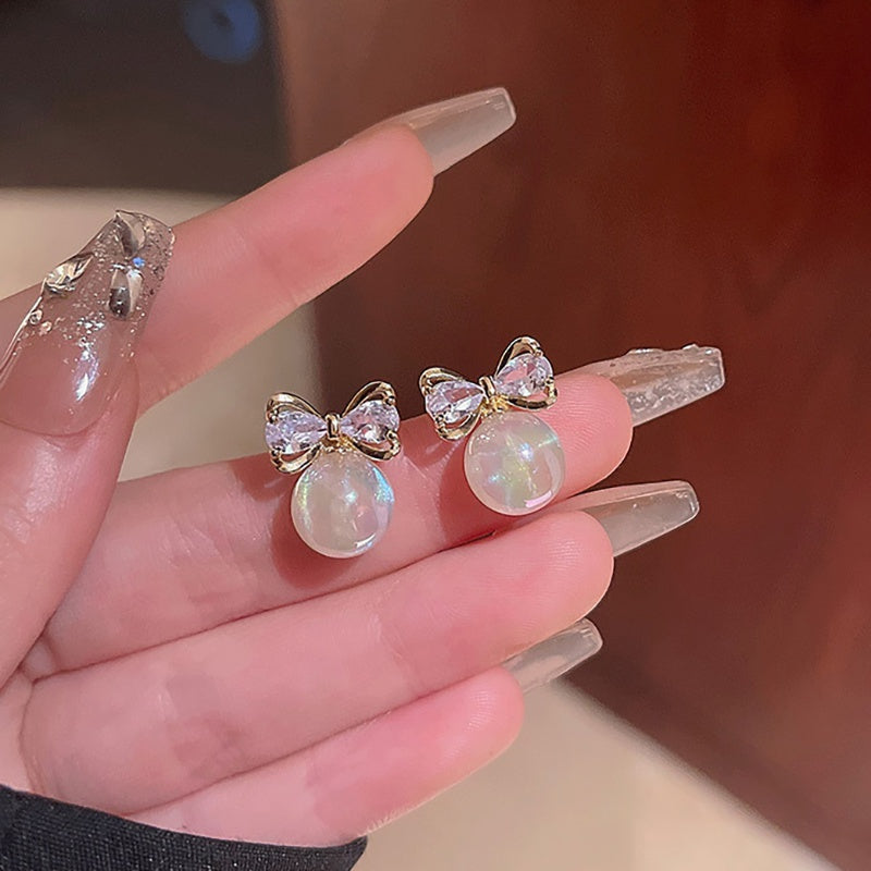 Orecchini Fiocchi di perle - Giada