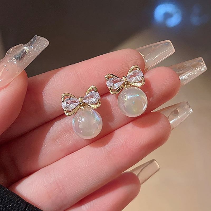 Orecchini Fiocchi di perle - Giada