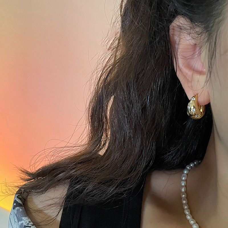 Orecchini a cerchio con cupola stellata - Iolanda