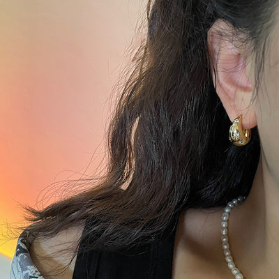 Orecchini a cerchio con cupola stellata - Iolanda