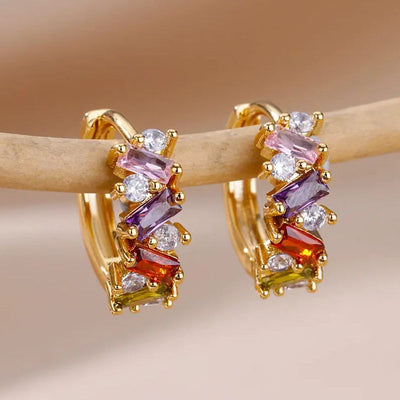 Orecchini Arcobaleno Scintillanti - Alessia