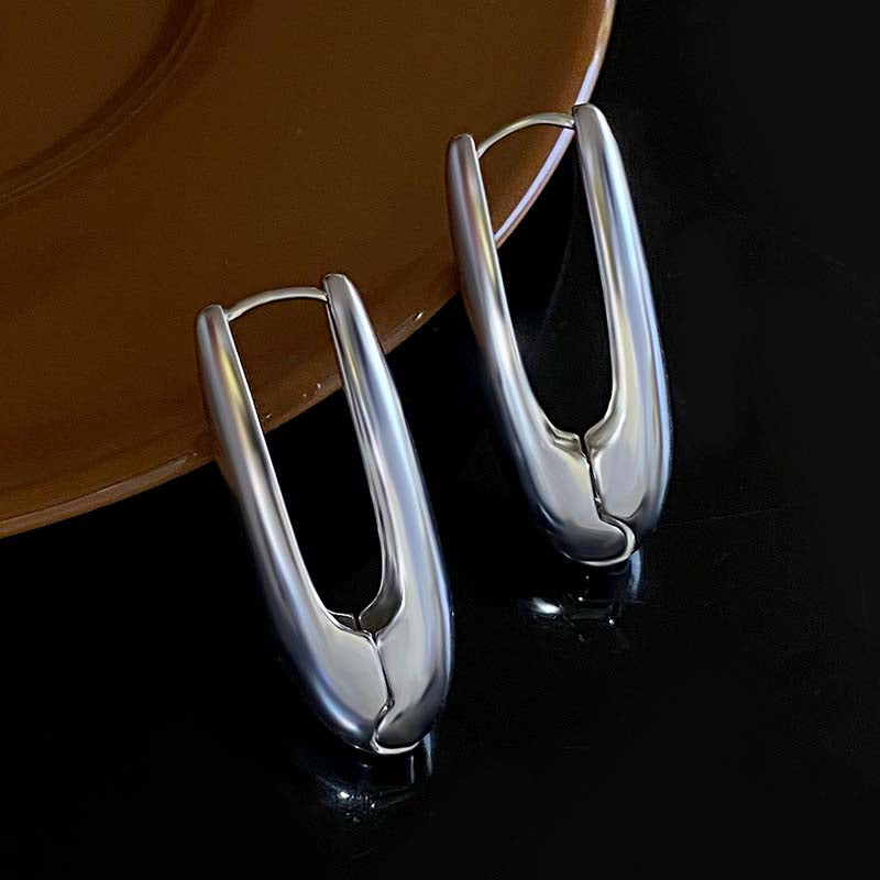 Orecchini a cerchio con clip - Idalia