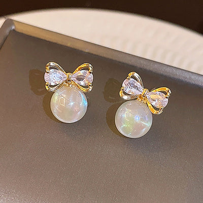 Orecchini Fiocchi di perle - Giada