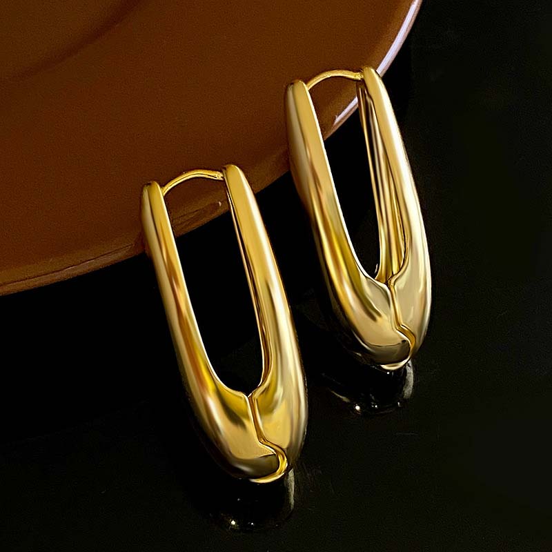 Orecchini a cerchio con clip - Idalia