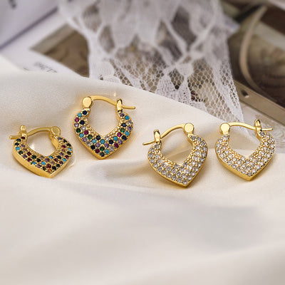 Cuore Scintillante Orecchini - Rachele