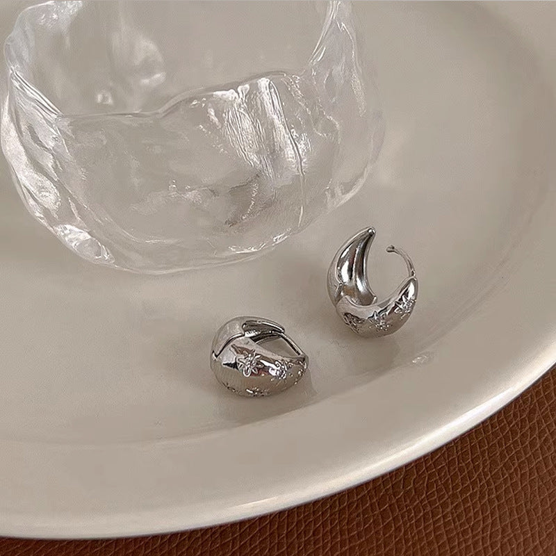 Orecchini a cerchio con cupola stellata - Iolanda