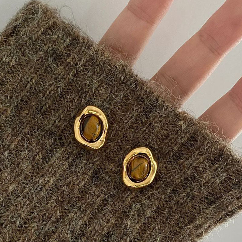 Orecchini a goccia dorati - Noura