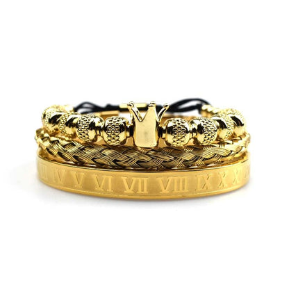 Bracciale da uomo Corona Imperiale Stile Romano - Magnus