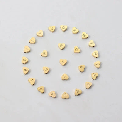 Bracciale con Corda Regolabile e Ciondolo a Cuore Iniziale - Arianna