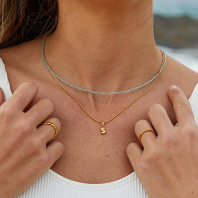 Sofisticata collana di lettere a bolla - Fedra