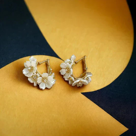 Orecchini a cerchio Fiore - Arianna