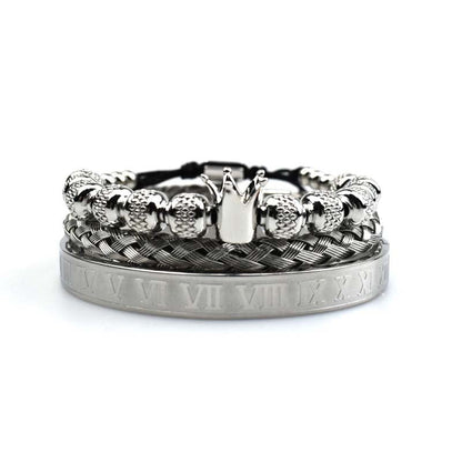 Bracciale da uomo Corona Imperiale Stile Romano - Magnus