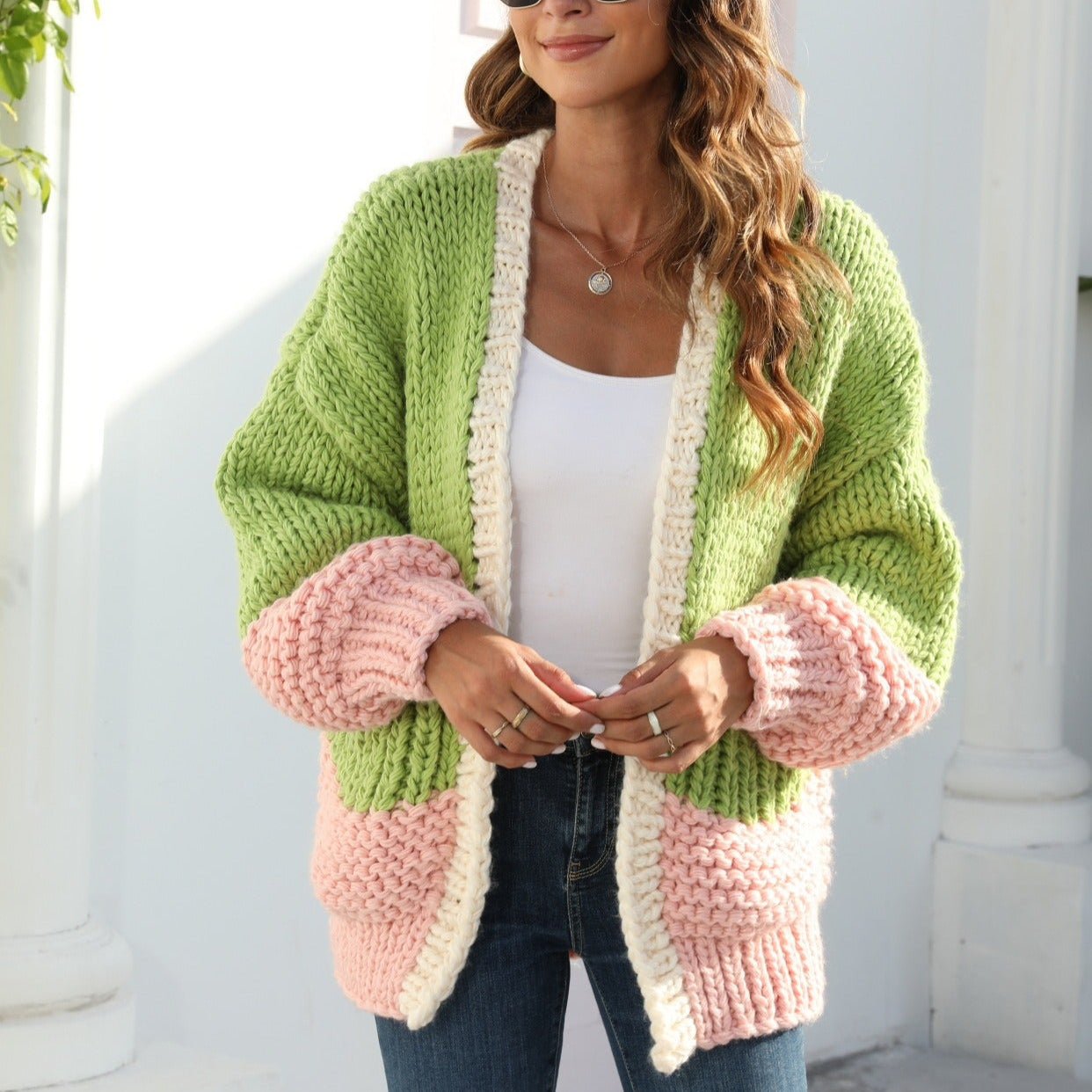 Cardigan oversize da donna in maglia grossa - Dayanne
