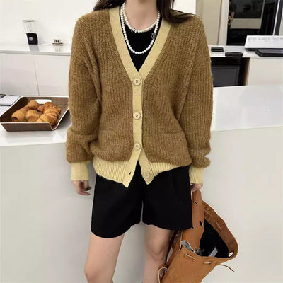 Cardigan donna in maglia morbida dal taglio rilassato - Ingrid