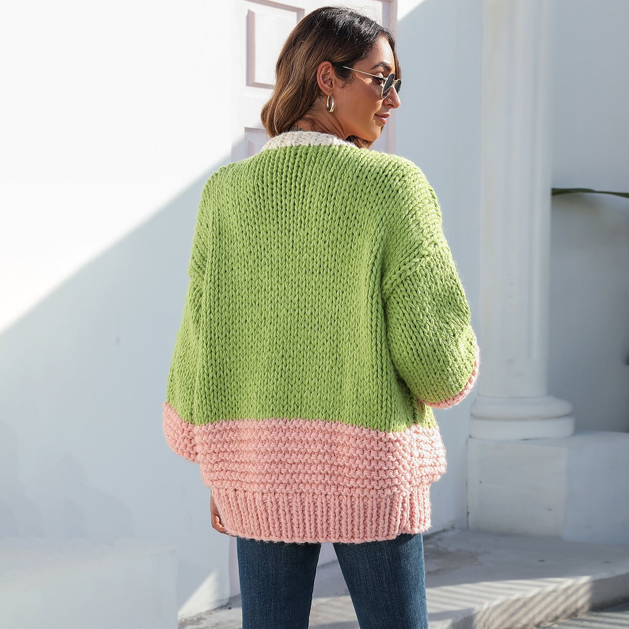 Cardigan oversize da donna in maglia grossa - Dayanne